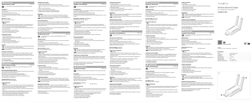First page image of the manual for WSNWA1210BK