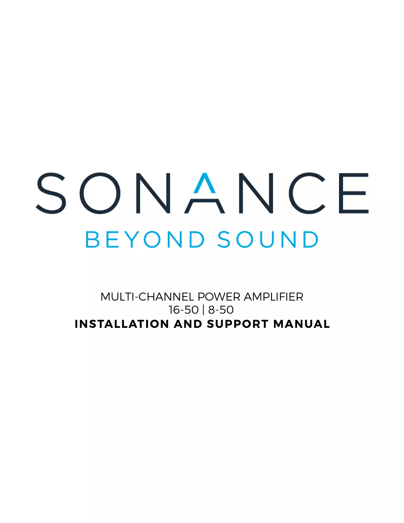 First page image of the manual for 16-50