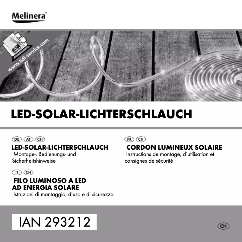 Page 1 of the manual User Manual Melinera IAN 293212