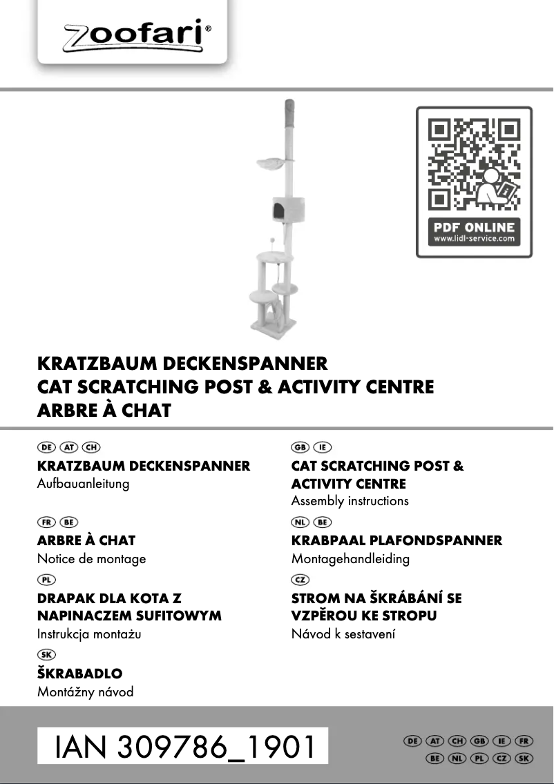 Page 1 of the manual User Manual Zoofari IAN 309786