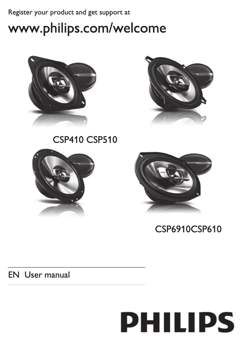 First page image of the manual for CSP610