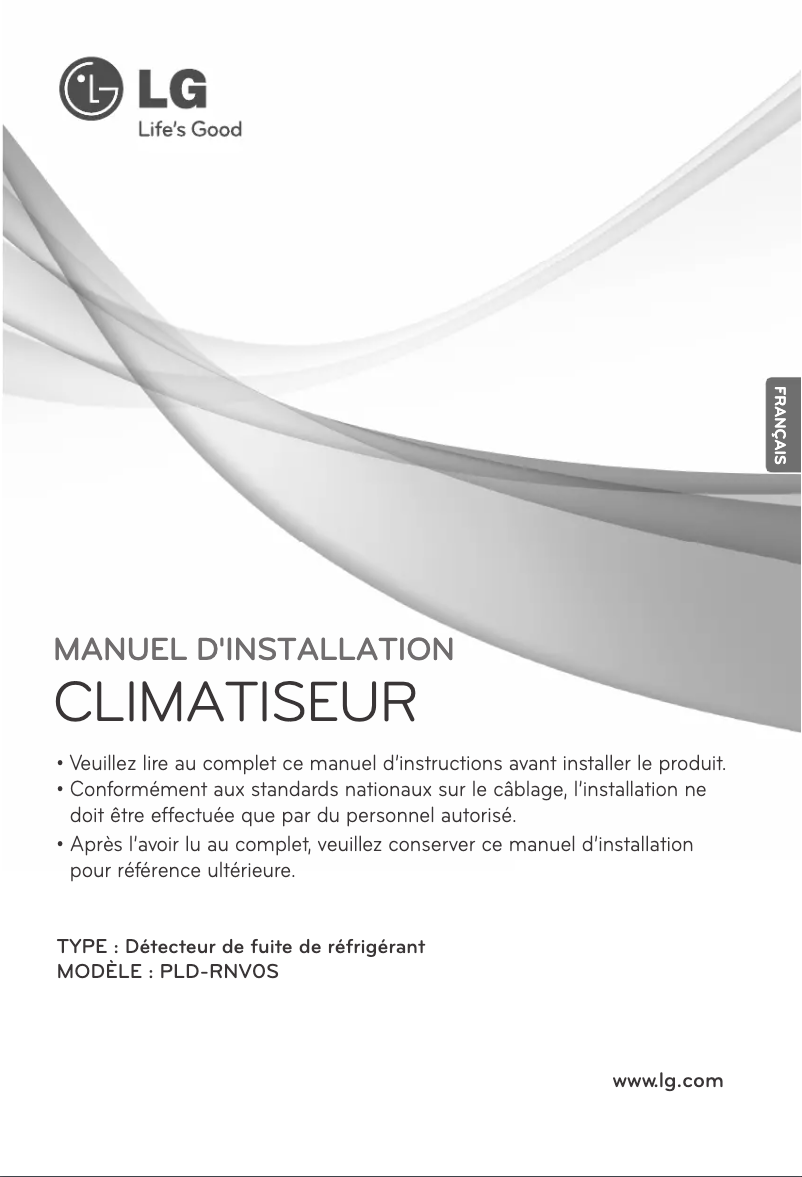 Page 1 of the manual User Manual LG MULTI V PRLDNVS0