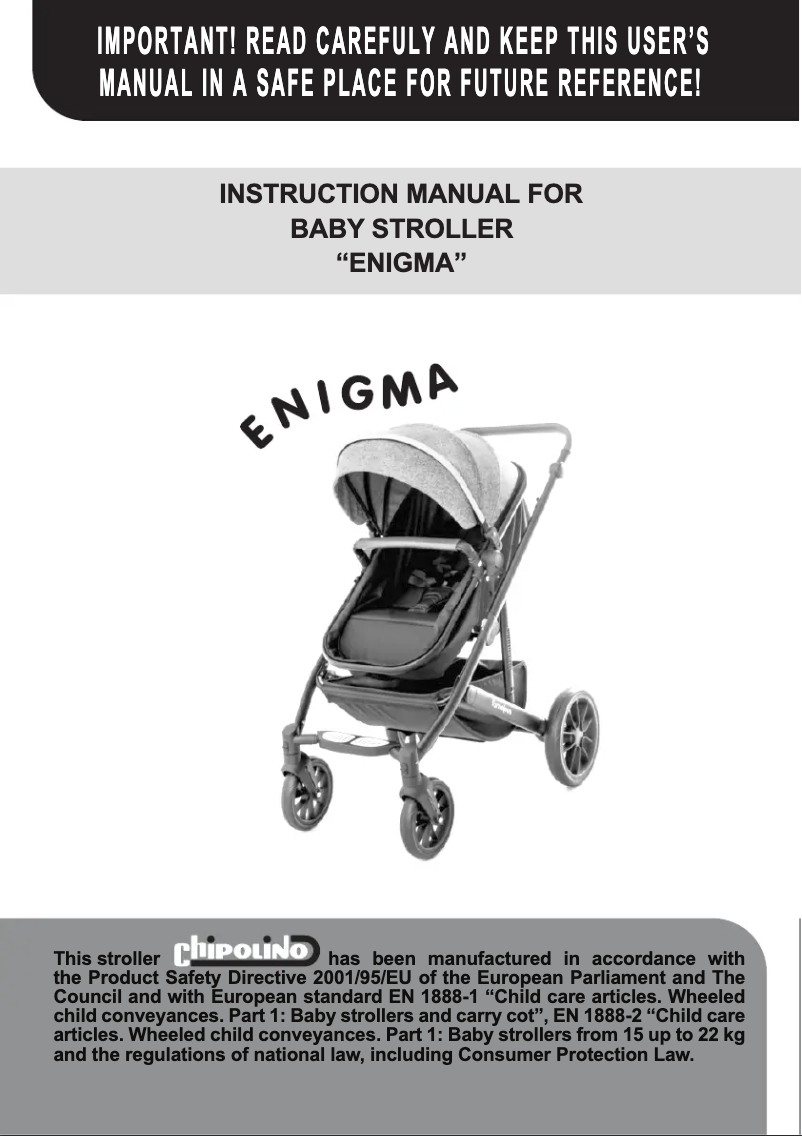 Page 1 of the manual User Manual Chipolino Enigma