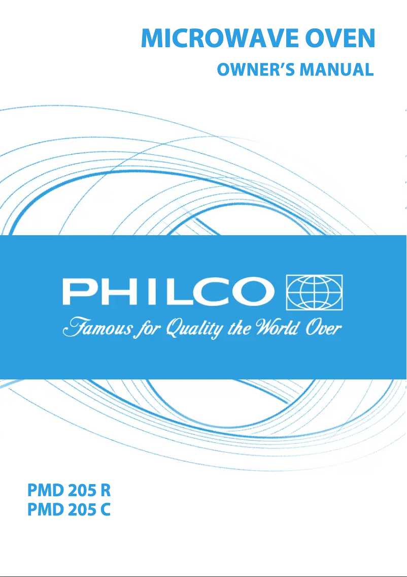 First page image of the manual for PMD 205 R