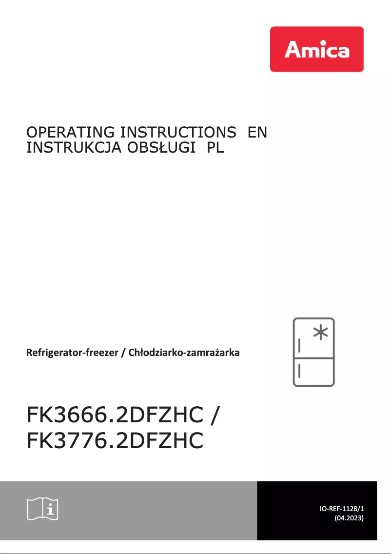 Page 1 of the manual User Manual Amica FK3666.2DFZHC