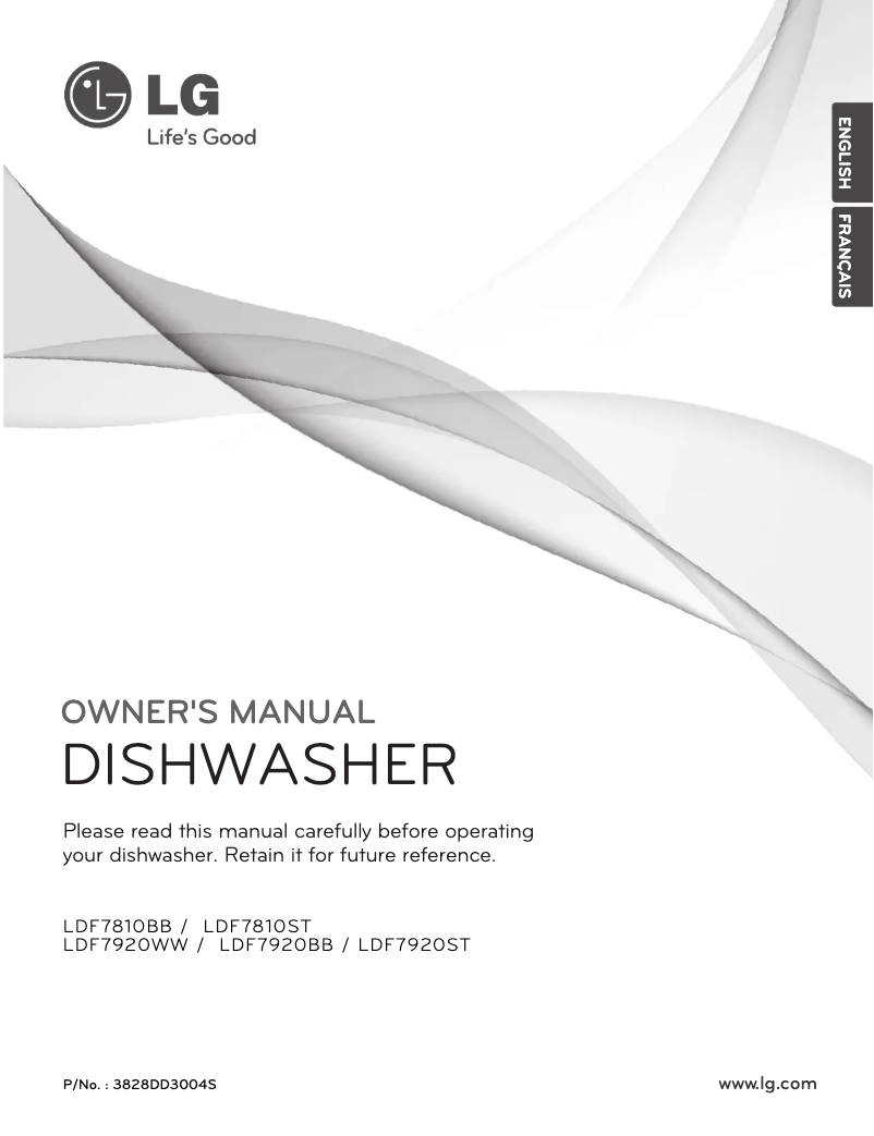First page image of the manual for LDF7920BB