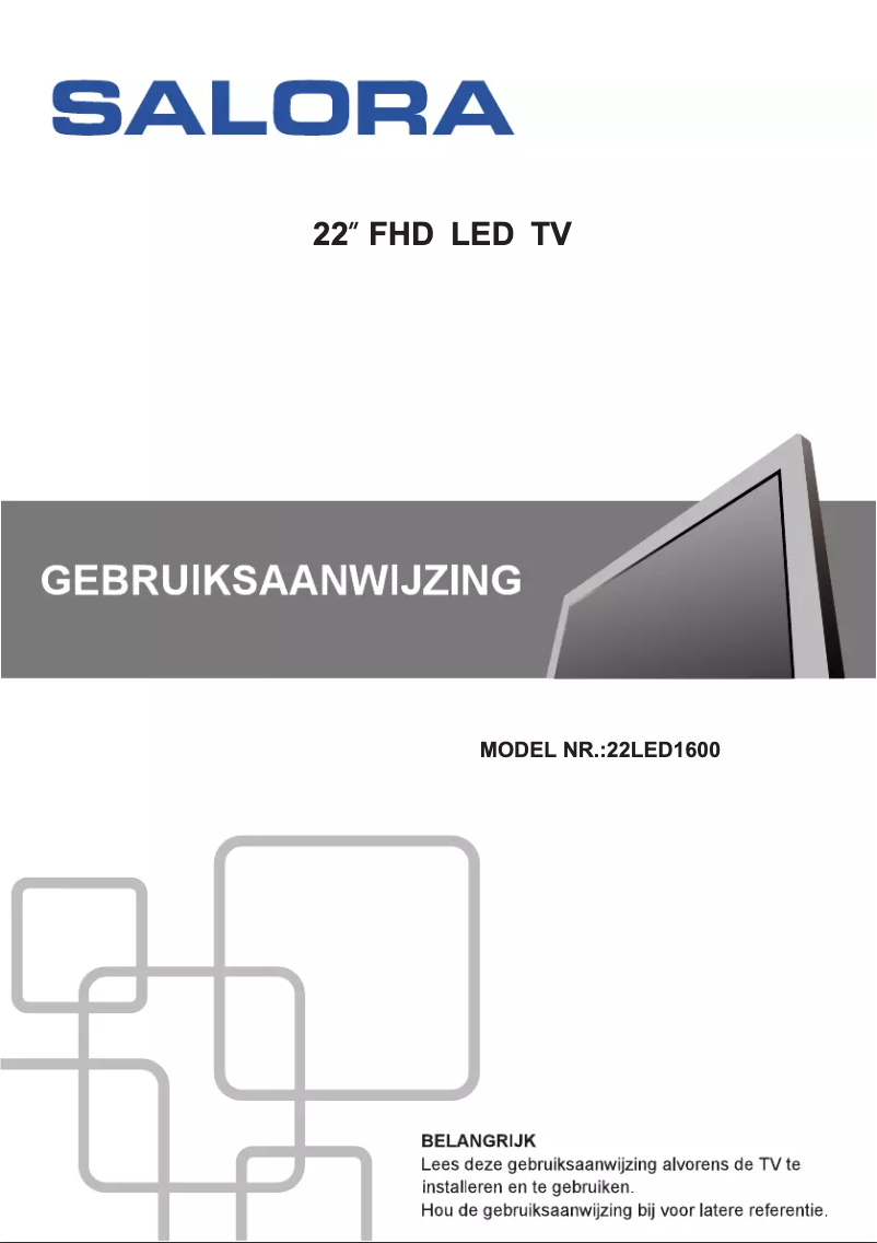 First page image of the manual for 22LED1600