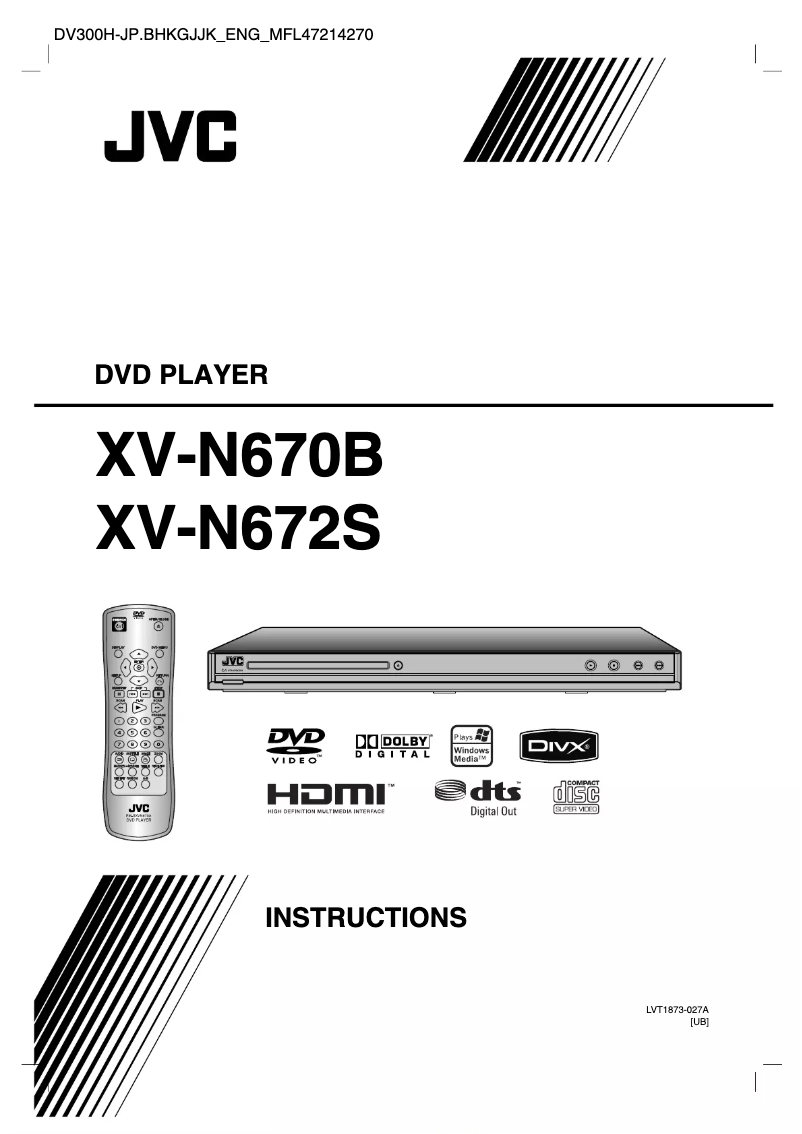 First page image of the manual for XV-N670BUB