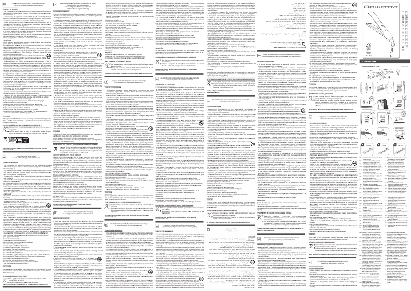 Page 1 of the manual User Manual Rowenta KARL LAGERFELD K/ Pro Stylist SF466L