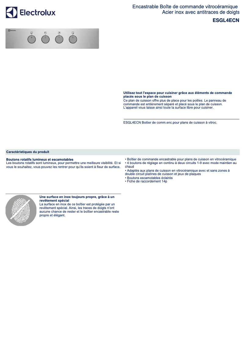 First page image of the manual for ESGL4ECN