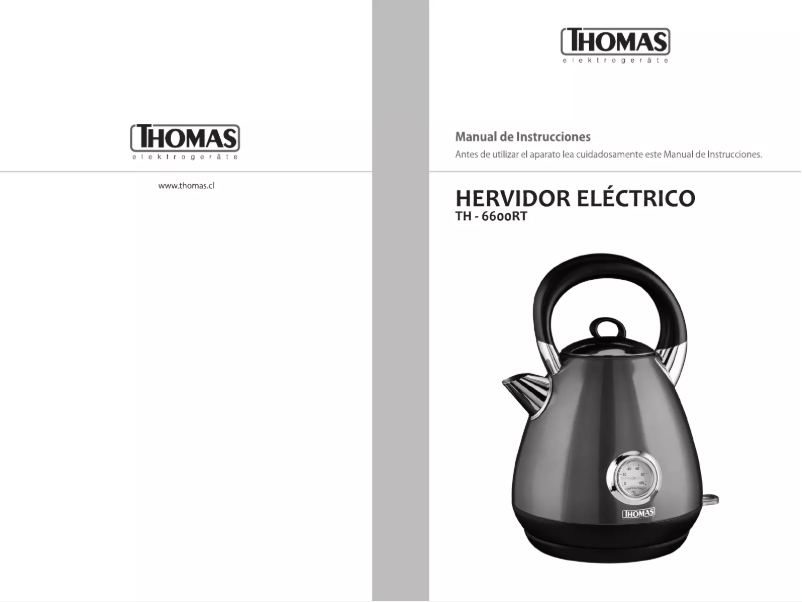 Page 1 of the manual User Manual Thomas TH-6600RT