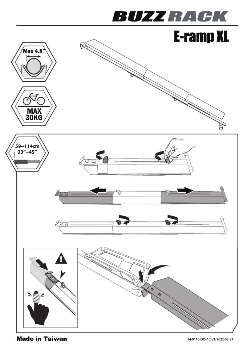 First page image of the manual for E-Ramp Xl