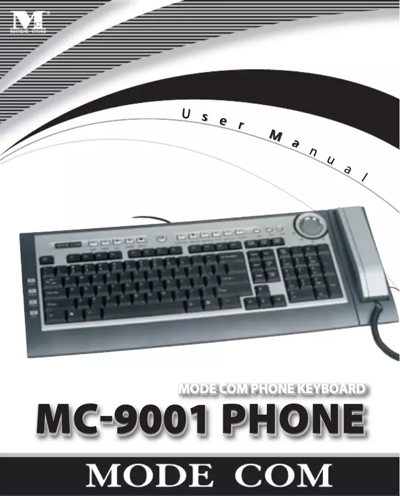 Page 1 of the manual User Manual ModeCom MC-9001