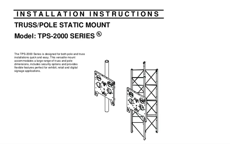 Page 1 of the manual User Manual Chief TPSU