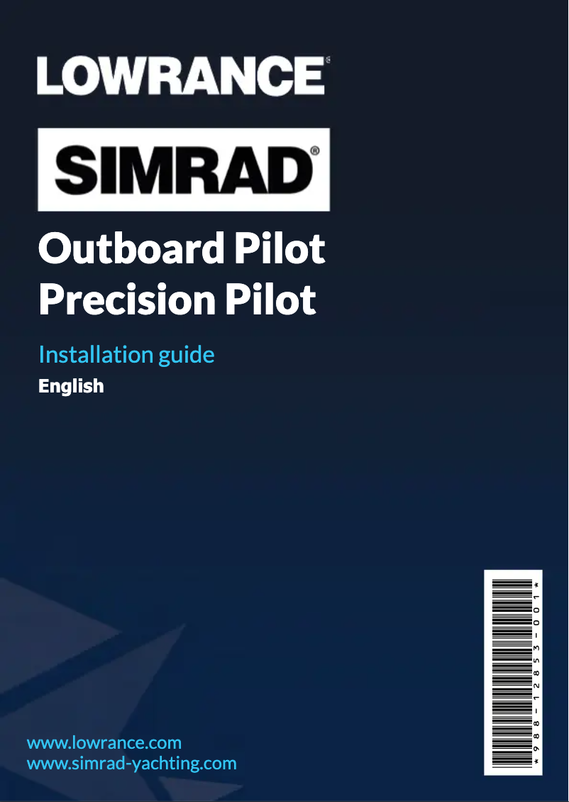 Page 1 of the manual User Manual Simrad NAC-1