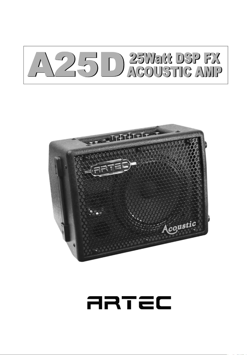 Page 1 of the manual User Manual Artec A50D