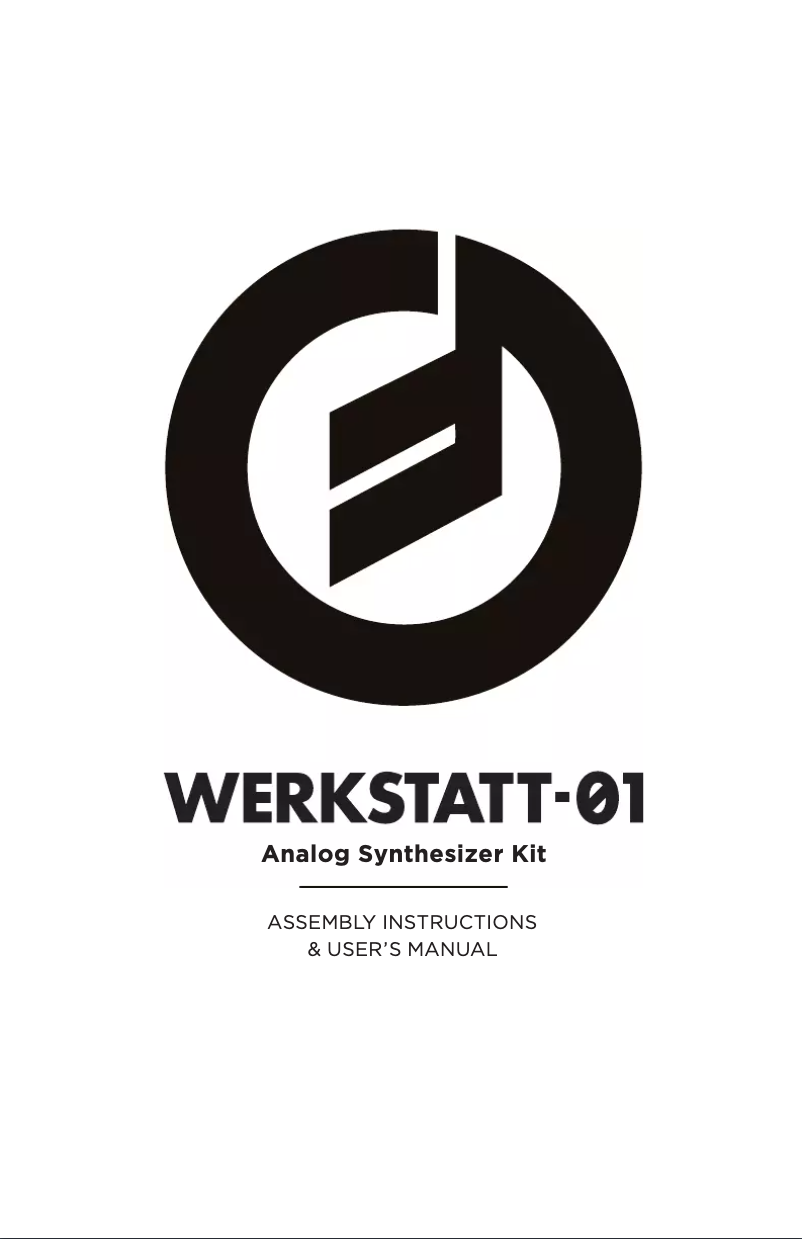 First page image of the manual for Werkstatt-01