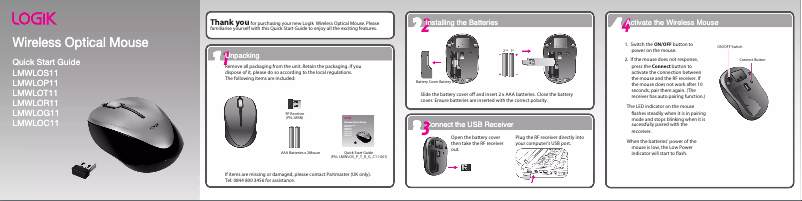 Page 1 of the manual User Manual Logik LMWLOG11