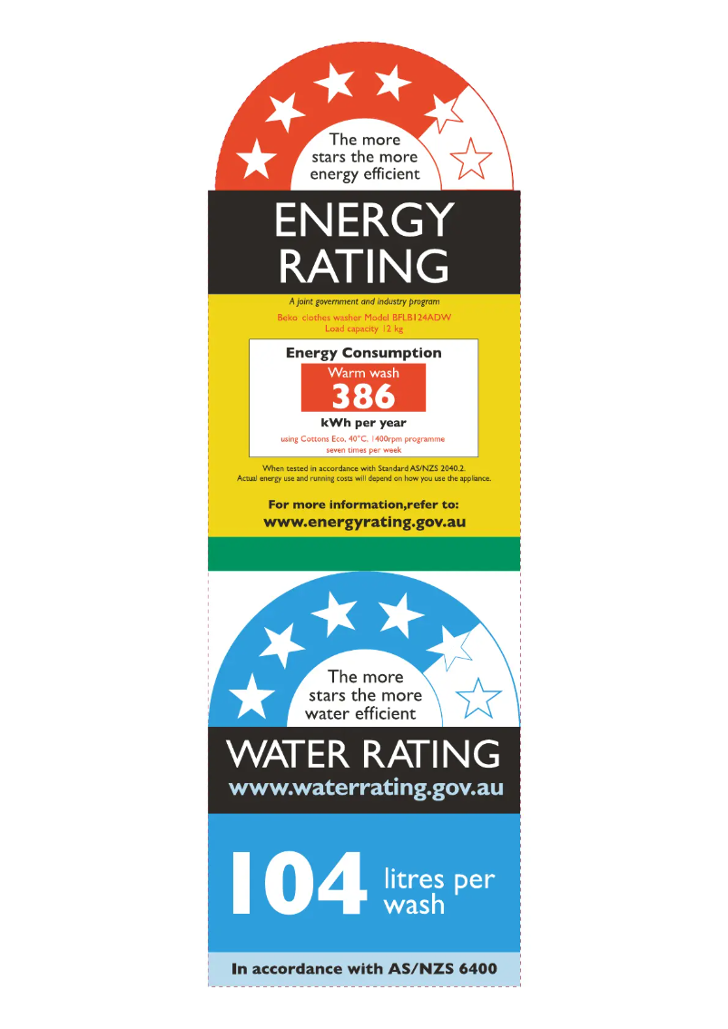 First page image of the manual for BFLB124ADW