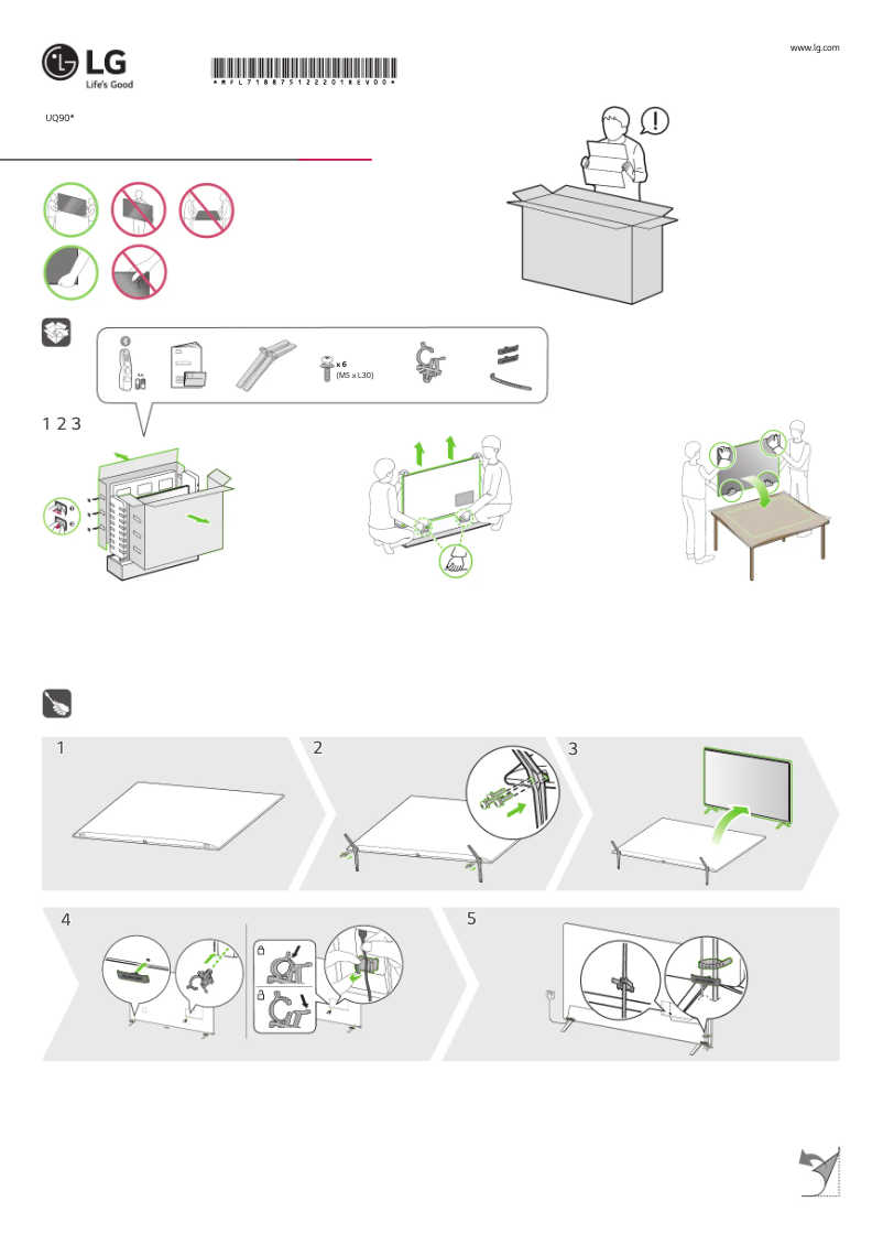 Page 1 of the manual User Manual LG 86UQ9000PSD