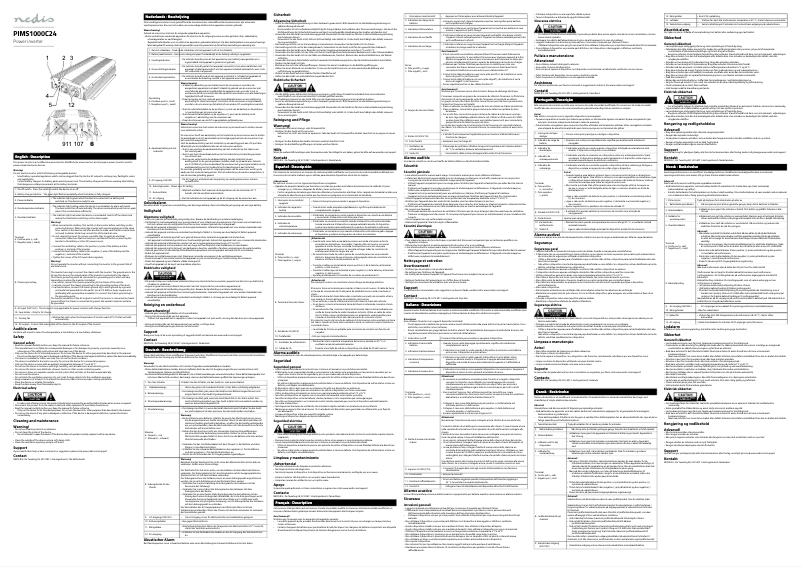 Page 1 of the manual User Manual Nedis PIMS1000C24