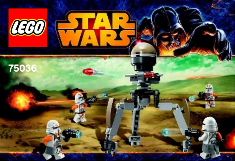 First page image of the manual for Star Wars 75036