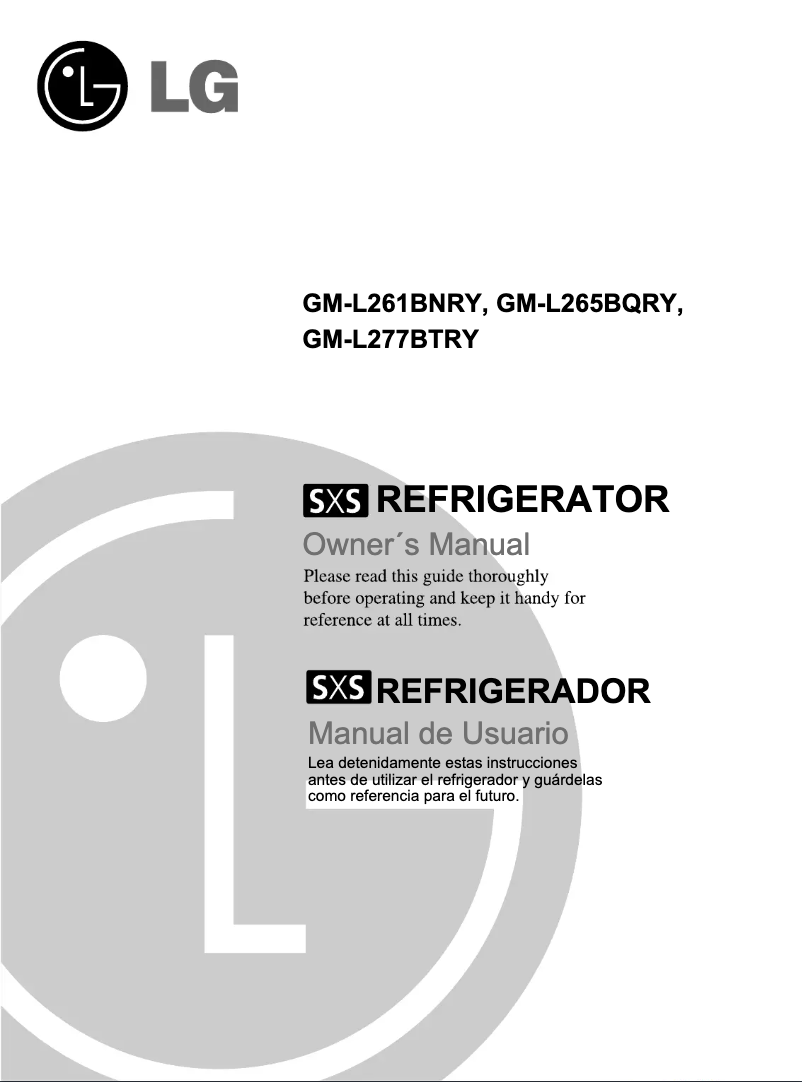 First page image of the manual for GM-L277BTRY