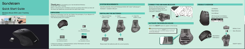 First page image of the manual for SMWLL11