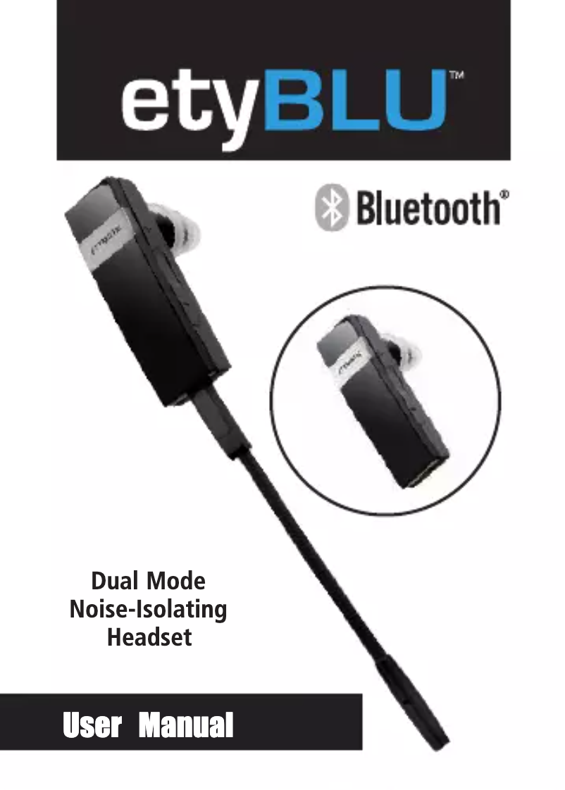 Page 1 of the manual User Manual Etymotic EtyBLU2