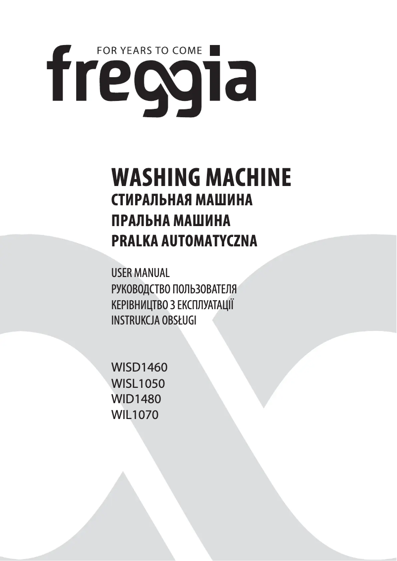 Page 1 of the manual User Manual Freggia WIL1070