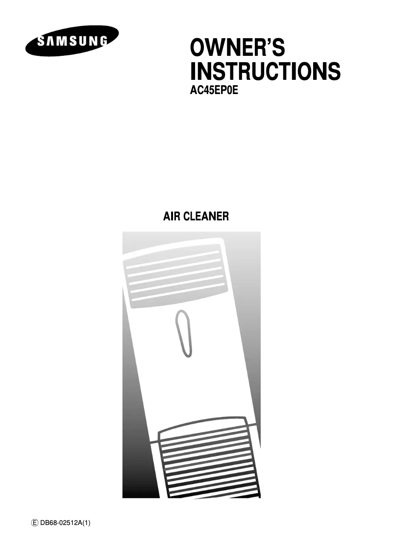 First page image of the manual for AC45EP0E