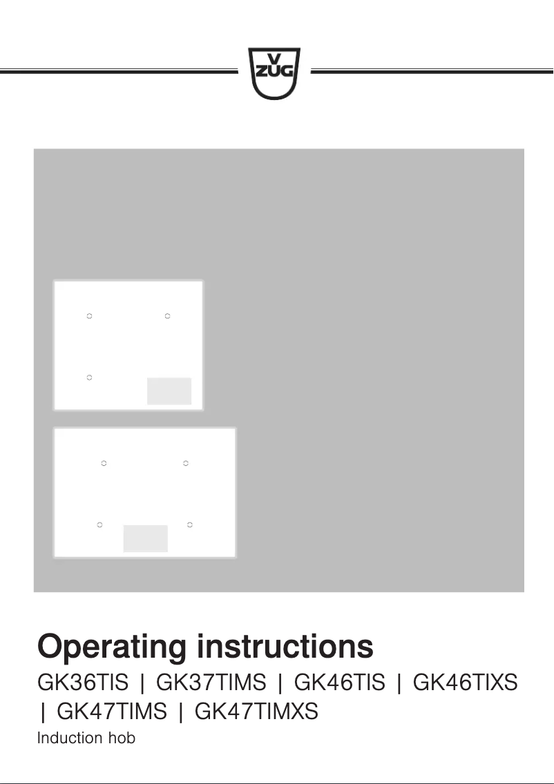 Page 1 of the manual User Manual V-Zug GK47TIMXSC