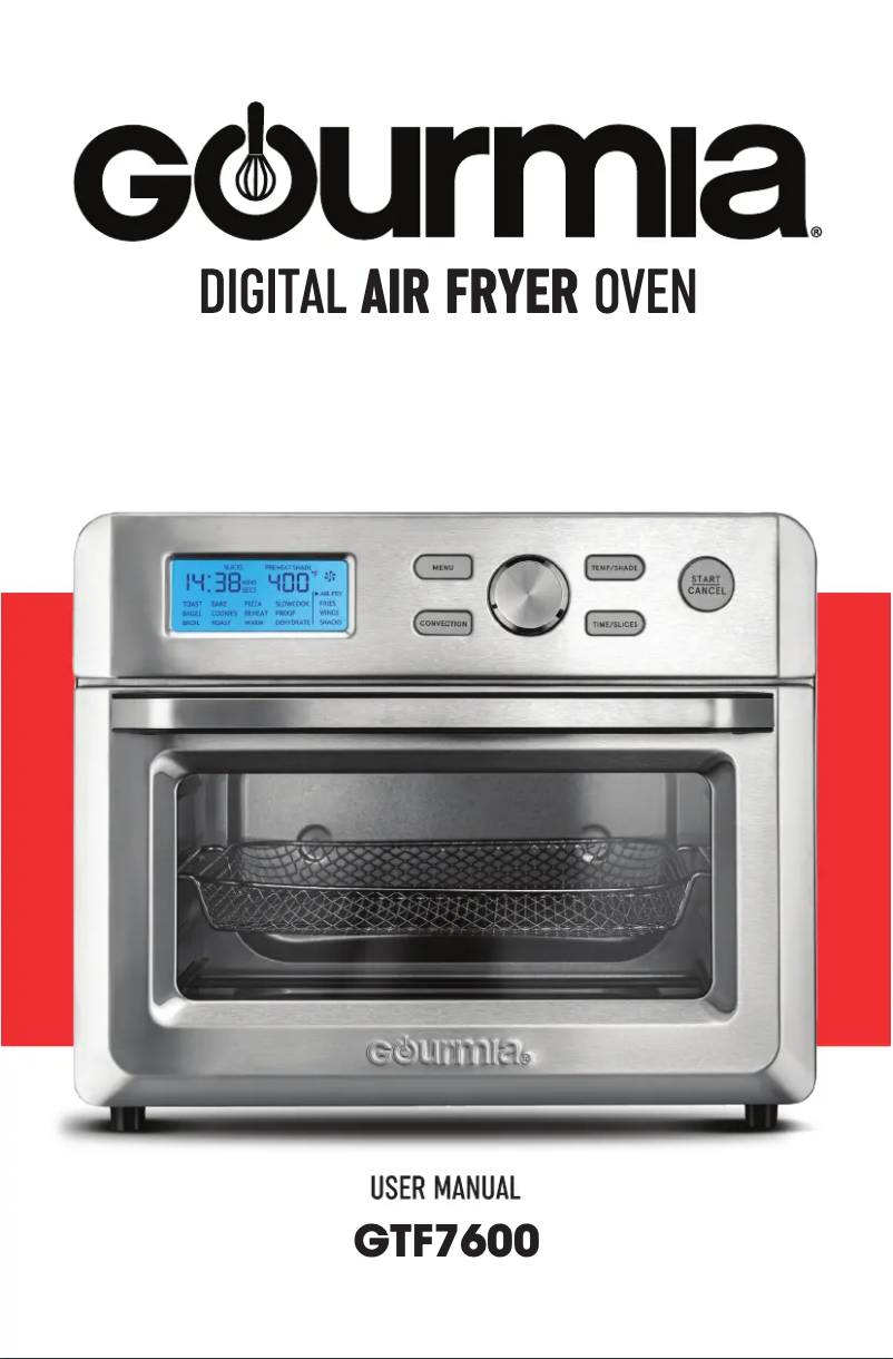 Page 1 de la notice Manuel utilisateur Gourmia GTF7600