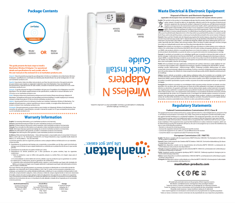Page 1 of the manual User Manual Manhattan Micro 150N