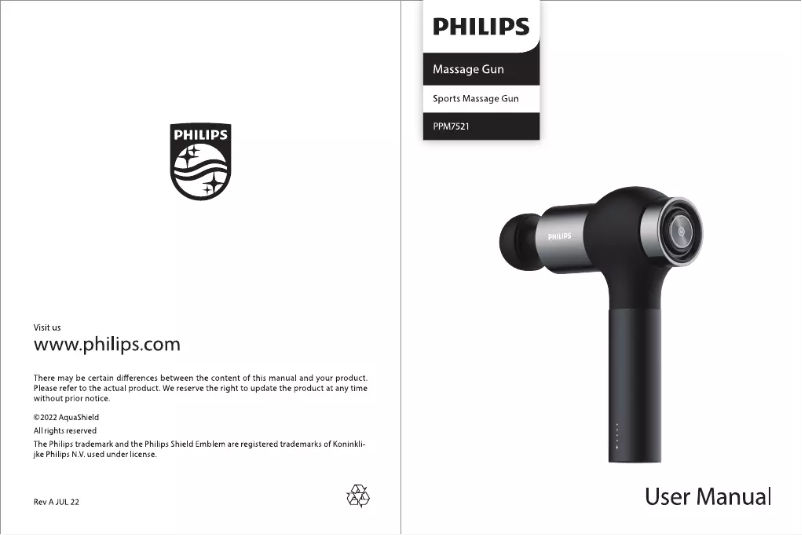 First page image of the manual for PPM7521