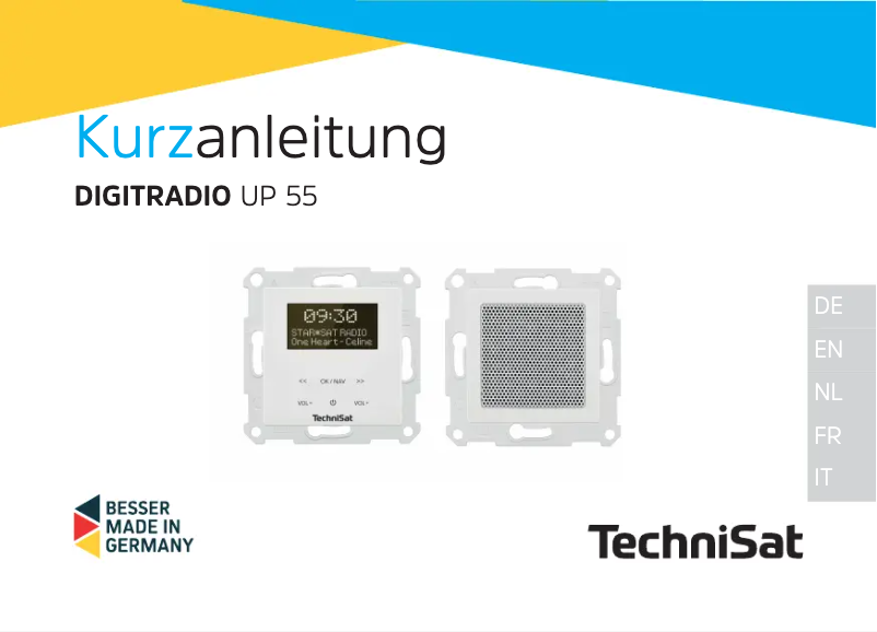 Page 1 of the manual User Manual TechniSat DigitRadio UP 55
