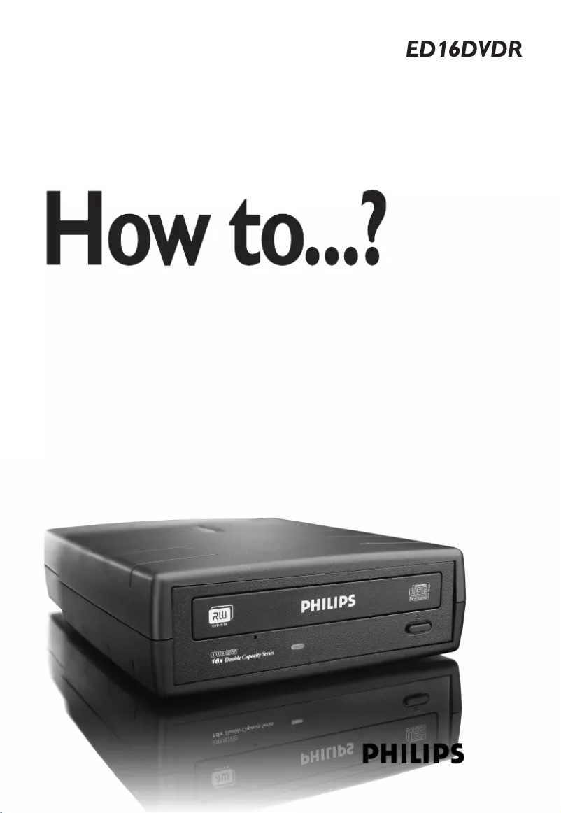 First page image of the manual for ED16DVDR