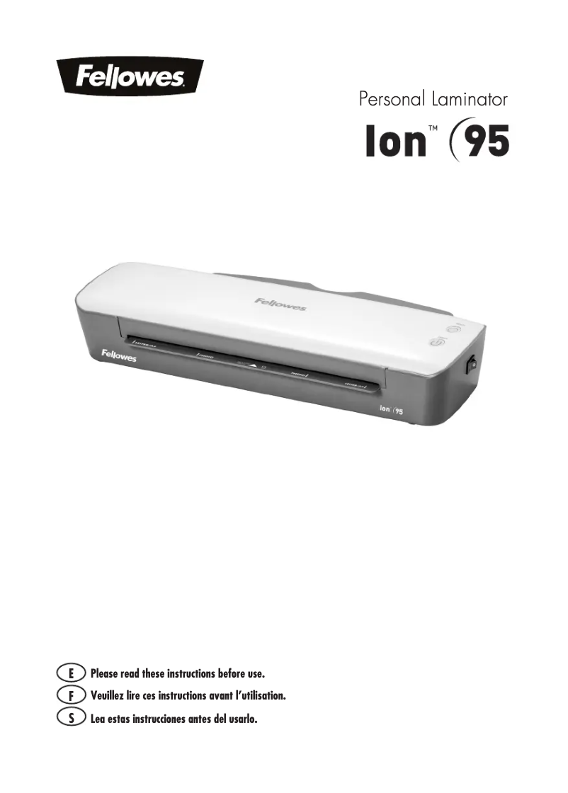 First page image of the manual for Ion 95