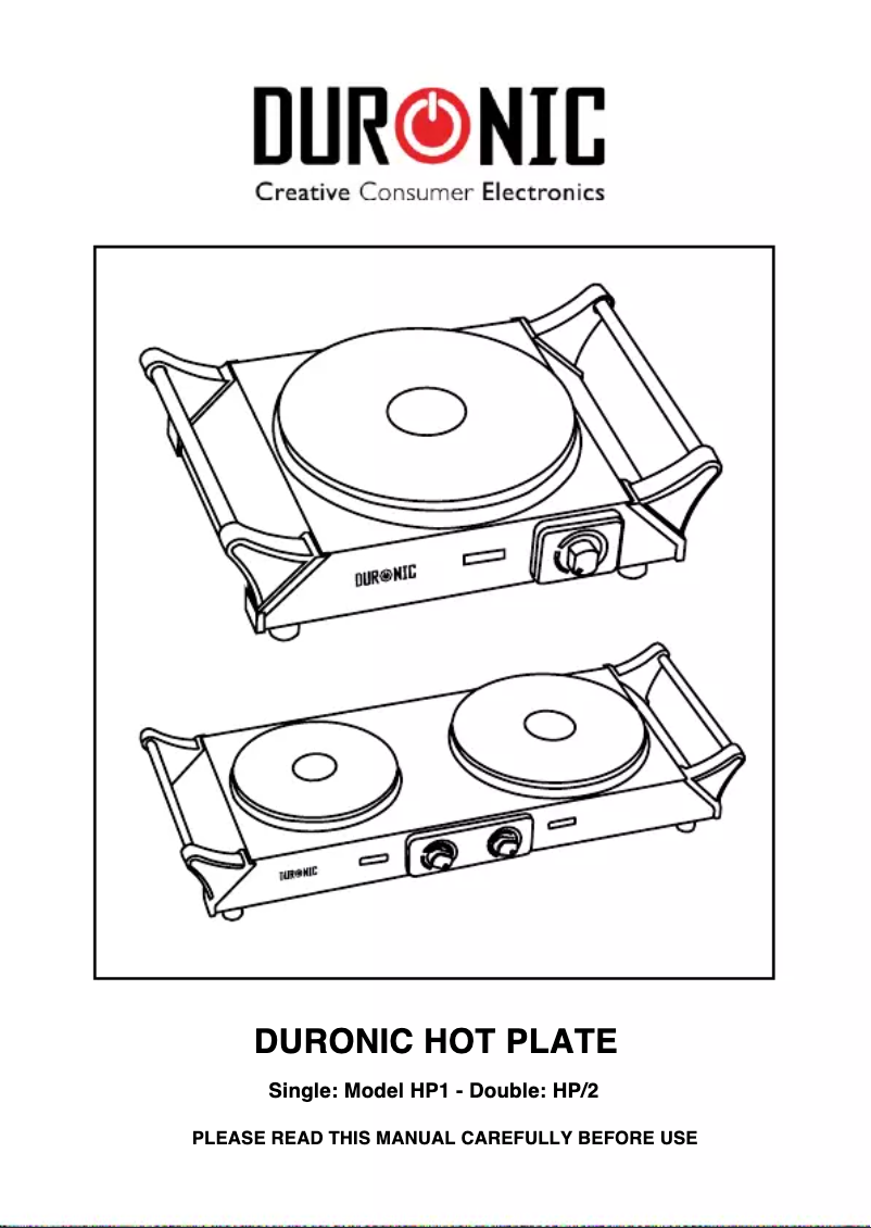 First page image of the manual for HP2