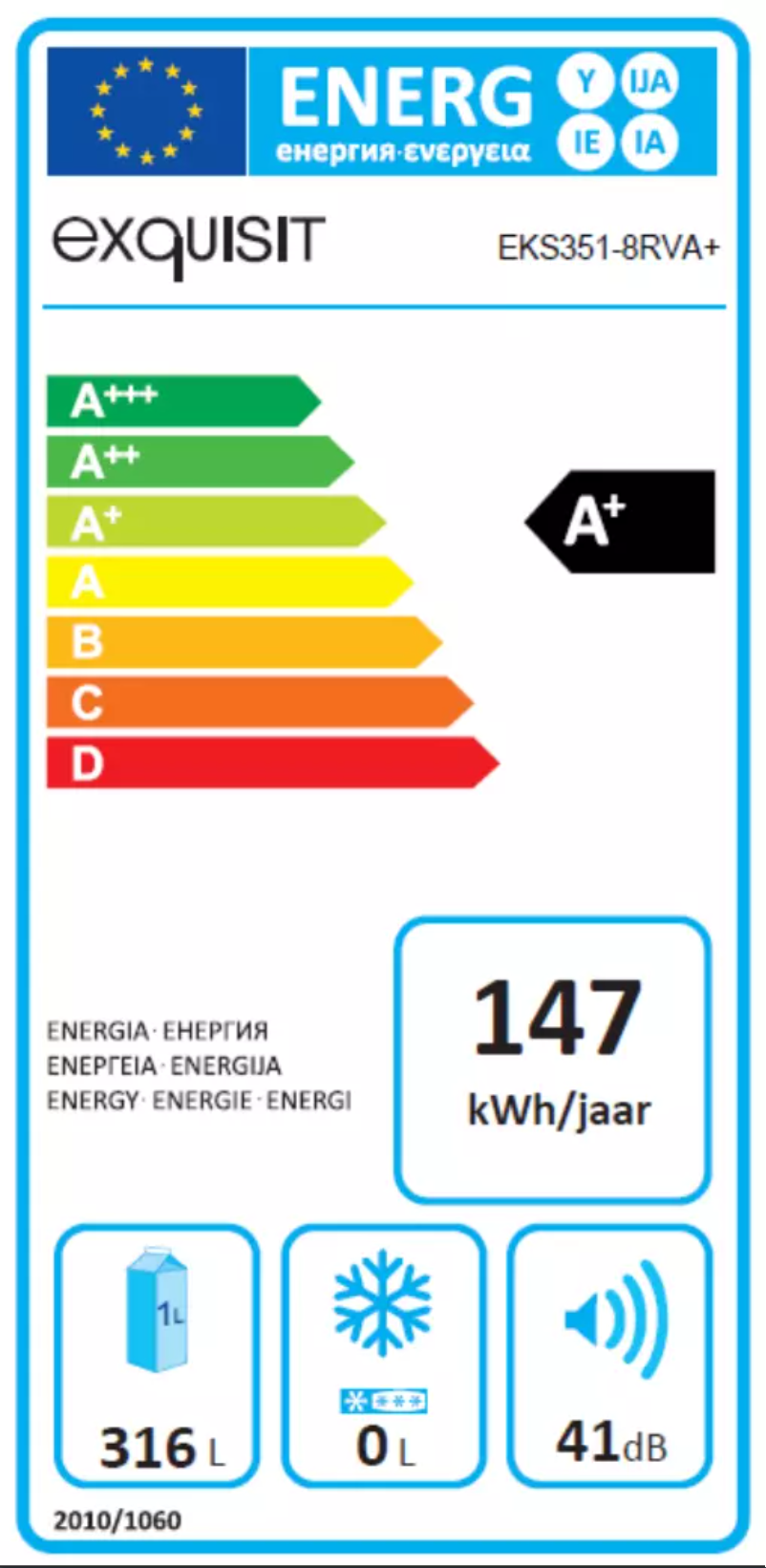 Page 1 of the manual User Manual Exquisit EKS351-8RVA+