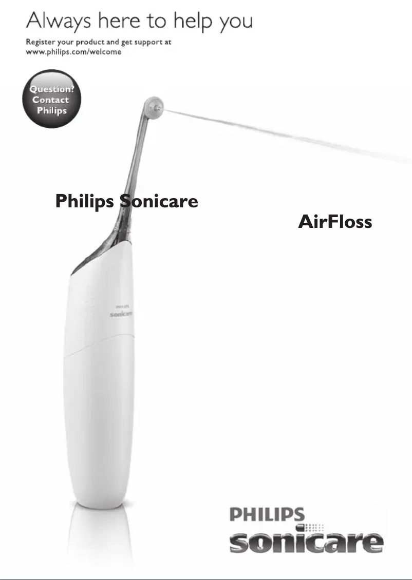 First page image of the manual for Sonicare AirFloss HX8273