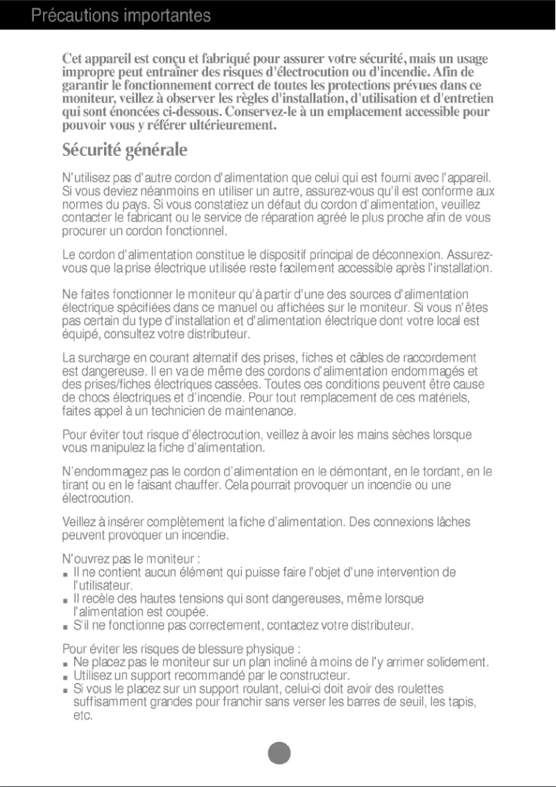 Page 1 of the manual User Manual LG T530SS