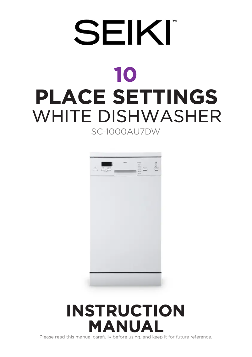 Page 1 of the manual User Manual Seiki SC-1000AU7DW