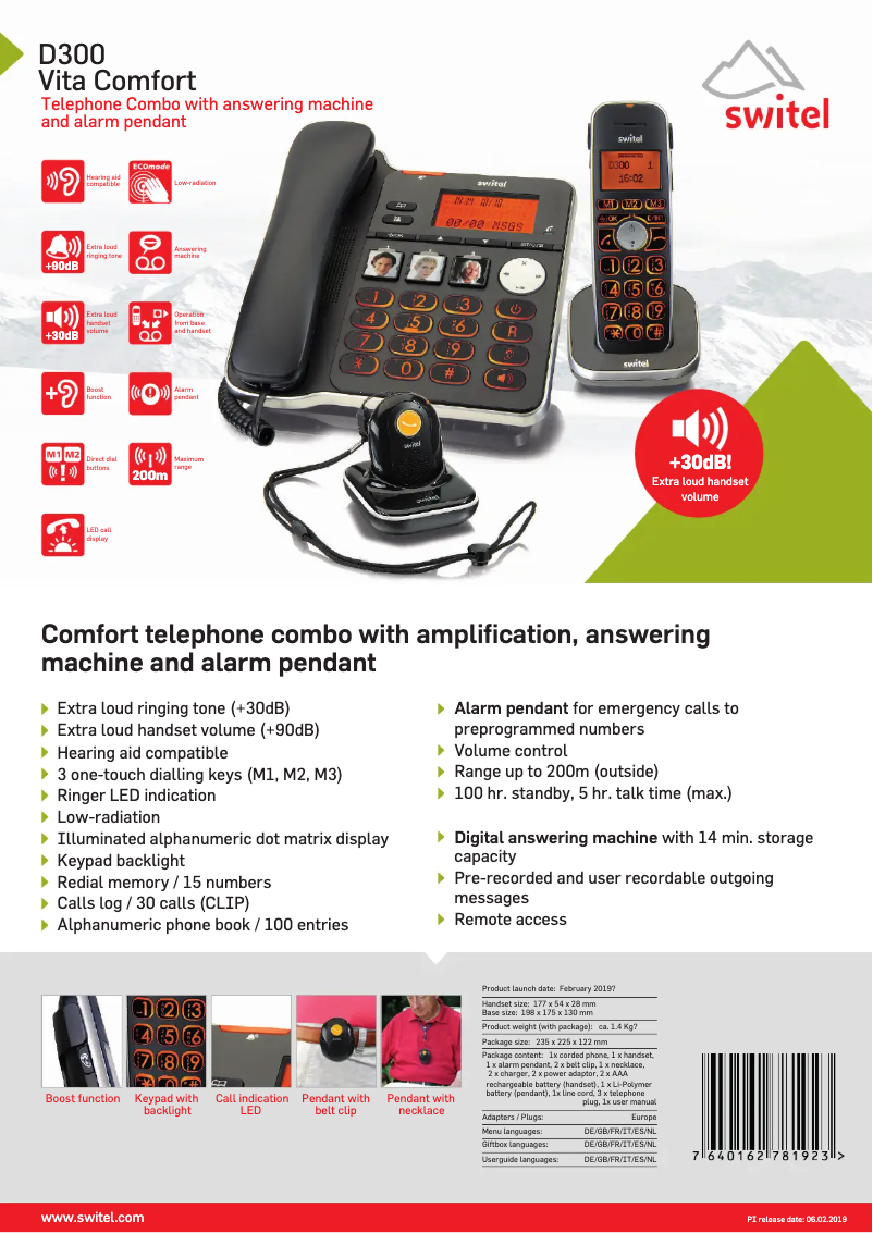 First page image of the manual for D300