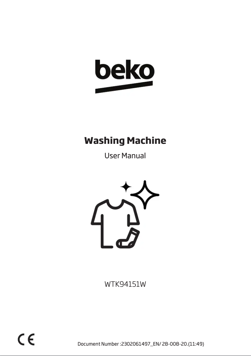 First page image of the manual for WTK94151W