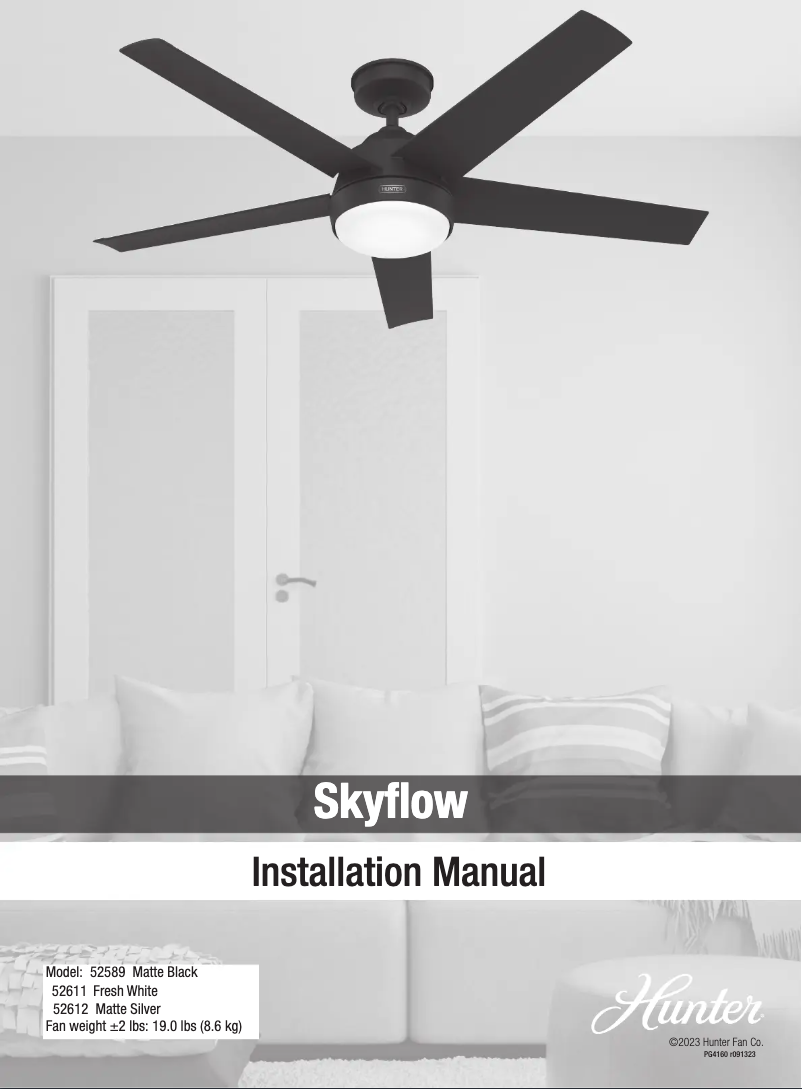 First page image of the manual for Skyflow 52589