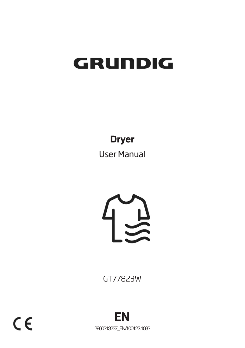 Page 1 of the manual User Manual Grundig GT77823W