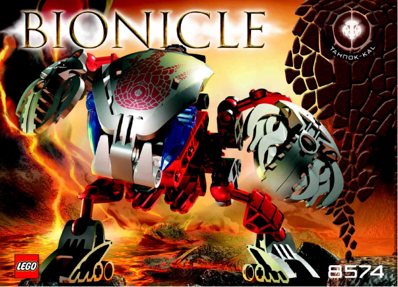 First page image of the manual for Bionicle 8574
