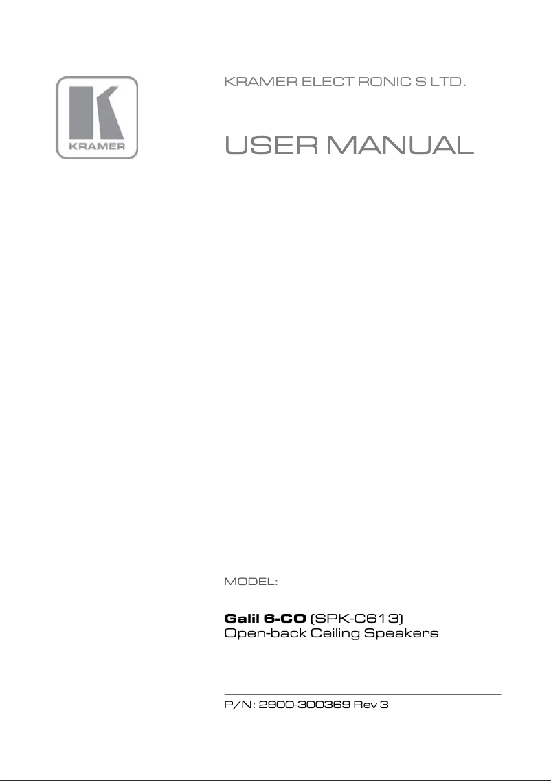 First page image of the manual for Galil-6-CO