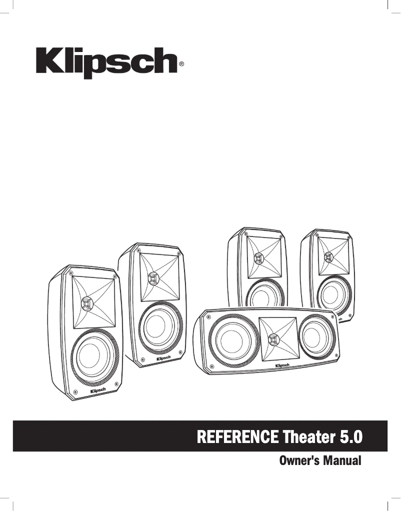 Page 1 of the manual User Manual Klipsch Reference Theater 5.0